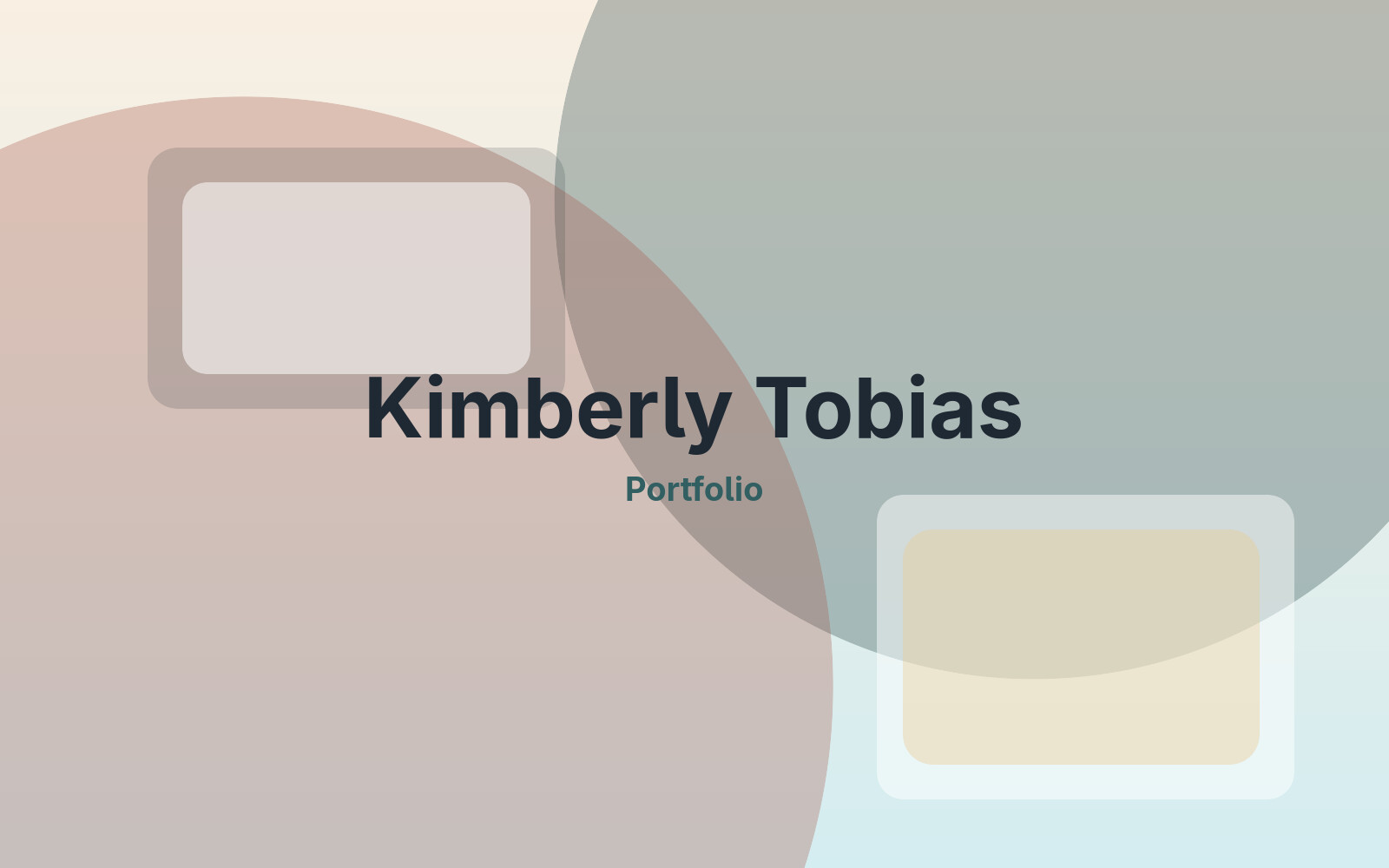 Abstract portfolio cover art for Kimberly Tobias